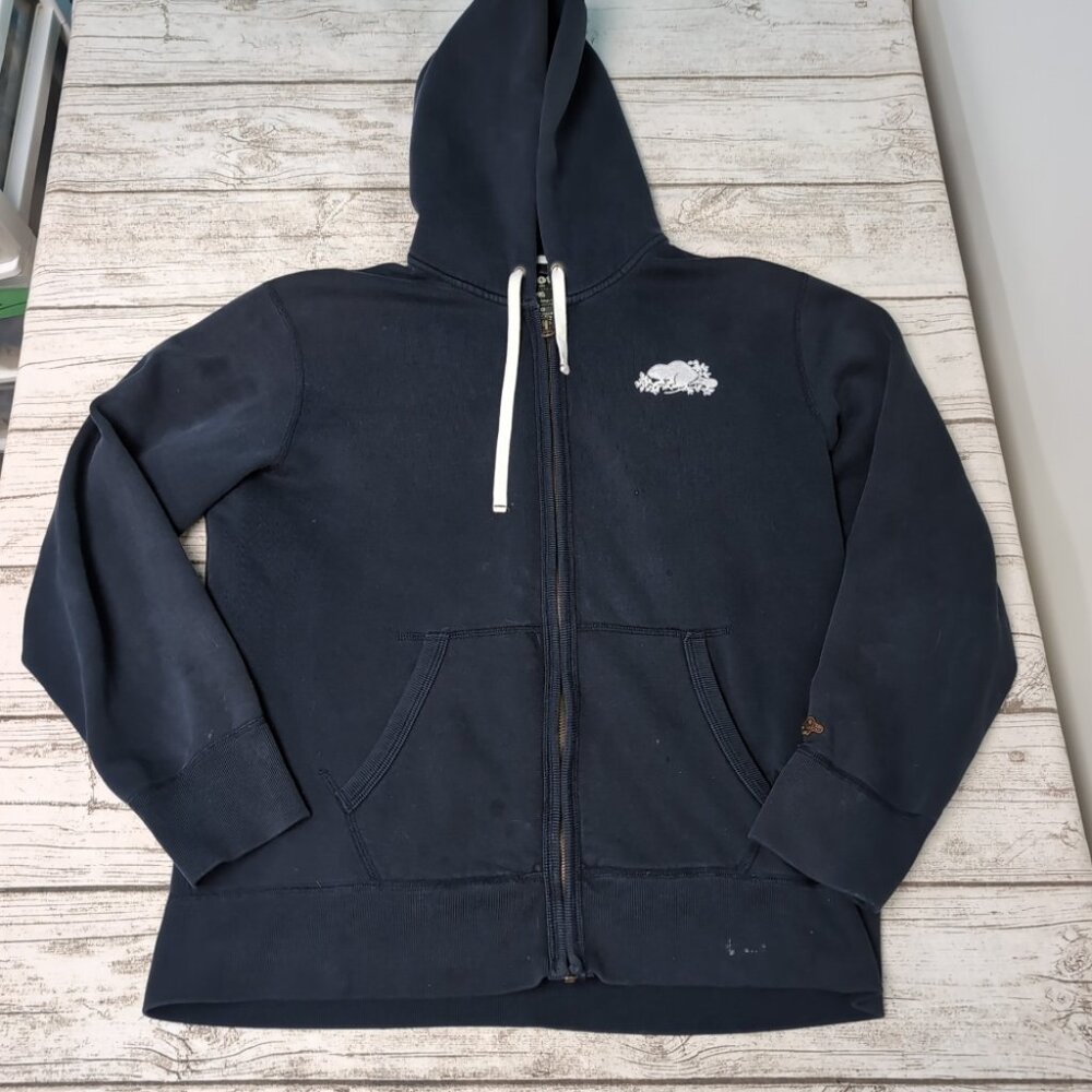 Vintage Roots Made In Canada Full Zip Hoodie Sweater Size Large